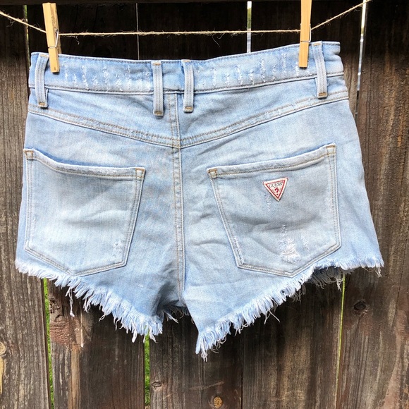 Guess Jeans - Denim Cutoff Shorts - Size 26 - Picture 3 of 8